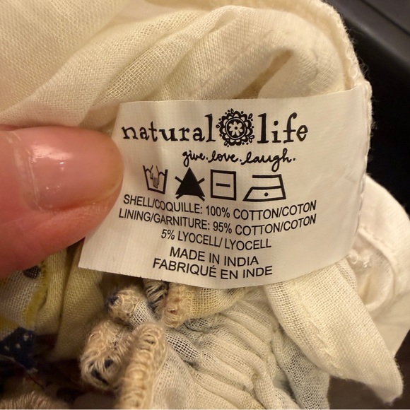 Natural Life Prairie Boho Floral Cotton Maxi Skirt sz L/XL - Picture 8 of 11